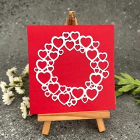 Love Heart Wreath Metal Cutting Dies