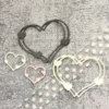 Sumflying Love Heart Wreath Metal Die Cuts (5.0×4.0cm, approx. 2.0×1.6in) – carbon steel die for scrapbooking
