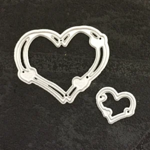 Size reference chart for Sumflying Love Heart Wreath Metal Die Cuts metal cutting dies