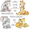Love Mom Baby Animals Clear Stamps 00