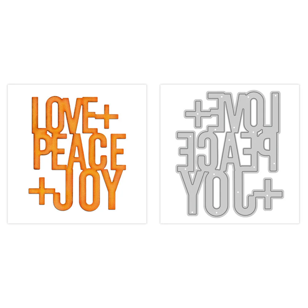 Love Peace Joy Words Metal Cutting Dies 04 Love Peace Joy Words Metal Cutting Dies 04