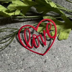 Sumflying Love Word Metal Cutting Dies – see size chart for dimensions – carbon steel die for scrapbooking