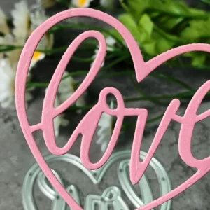 Close-up design – Sumflying Love Word Metal Cutting Dies