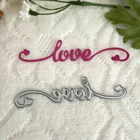 Love Word Strip Metal Cutting Dies