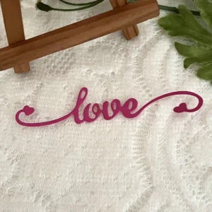Back view – Sumflying Love Word Strip Metal Cutting Dies metal cutting dies