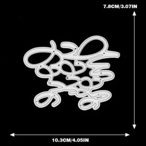 Sumflying "Love You More" Phrase Metal Cutting Dies Love You More Phrase Metal Cutting Dies 02