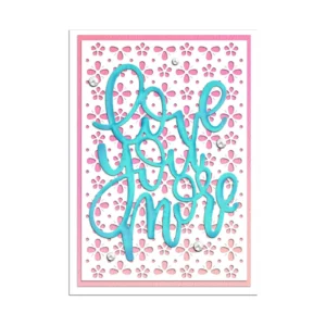 Sumflying "Love You More" Phrase Metal Cutting Dies Love You More Phrase Metal Cutting Dies 03