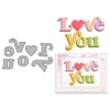 Love You Words Metal Cutting Dies 1 00