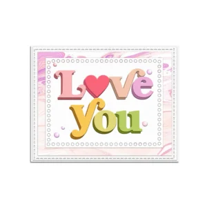 Sumflying "Love You" Words Metal Cutting Dies Love You Words Metal Cutting Dies 1 07