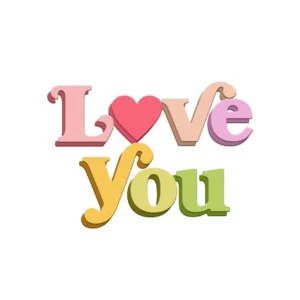 Sumflying "Love You" Words Metal Cutting Dies Love You Words Metal Cutting Dies 1 08