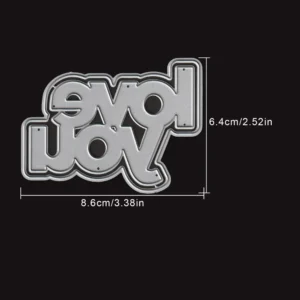 Love You Words Metal Cutting Dies 03
