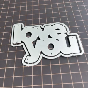 Love You Words Metal Cutting Dies 04