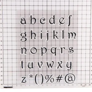 Luxury Ship Stamp Set - size chart | clear stamp