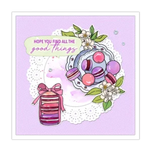 Macaron Cake Clear Stamps 01