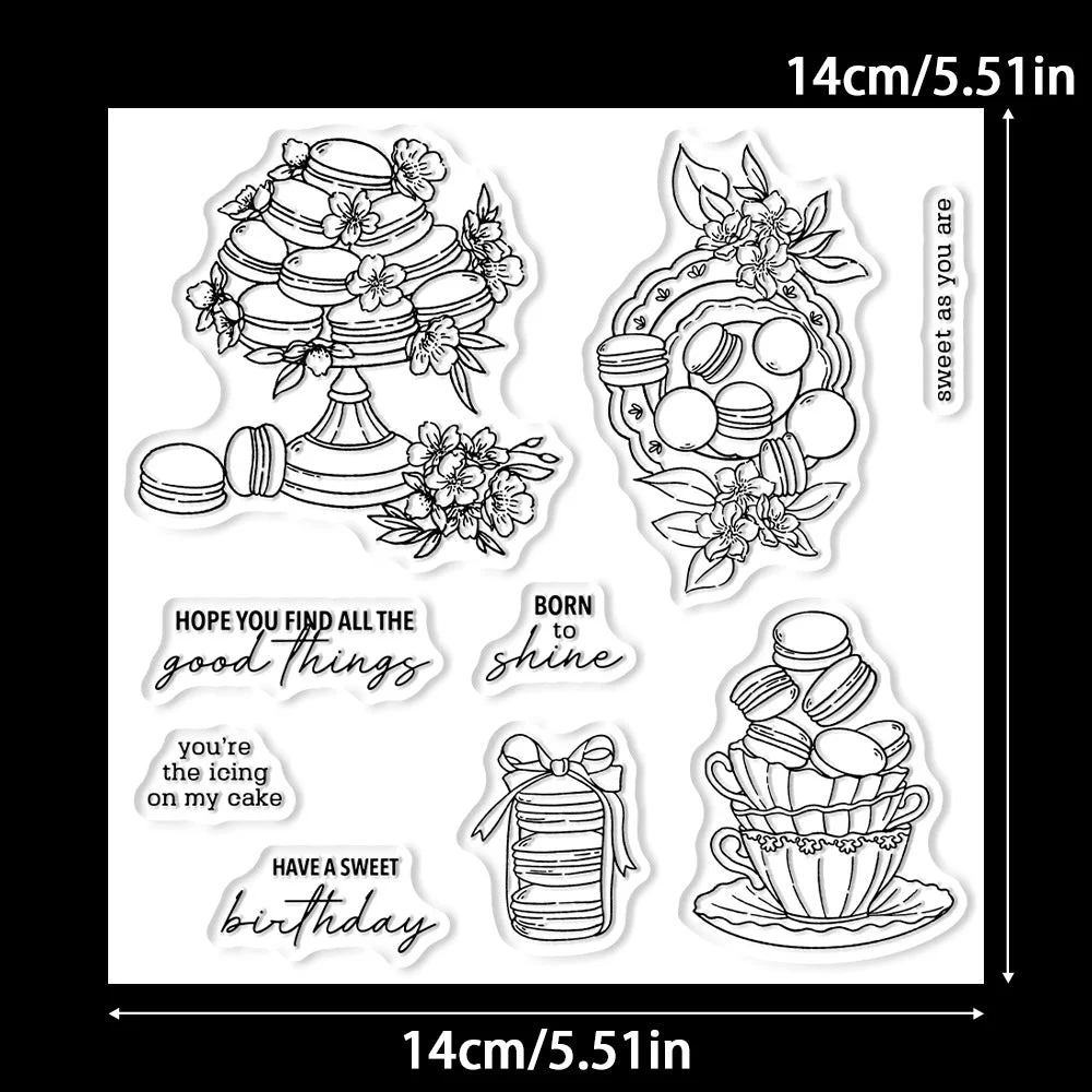 Macaron Cake Clear Stamps 02 Macaron Cake Clear Stamps 02