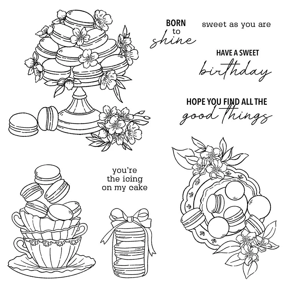 Macaron Cake Clear Stamps 04 Macaron Cake Clear Stamps 04