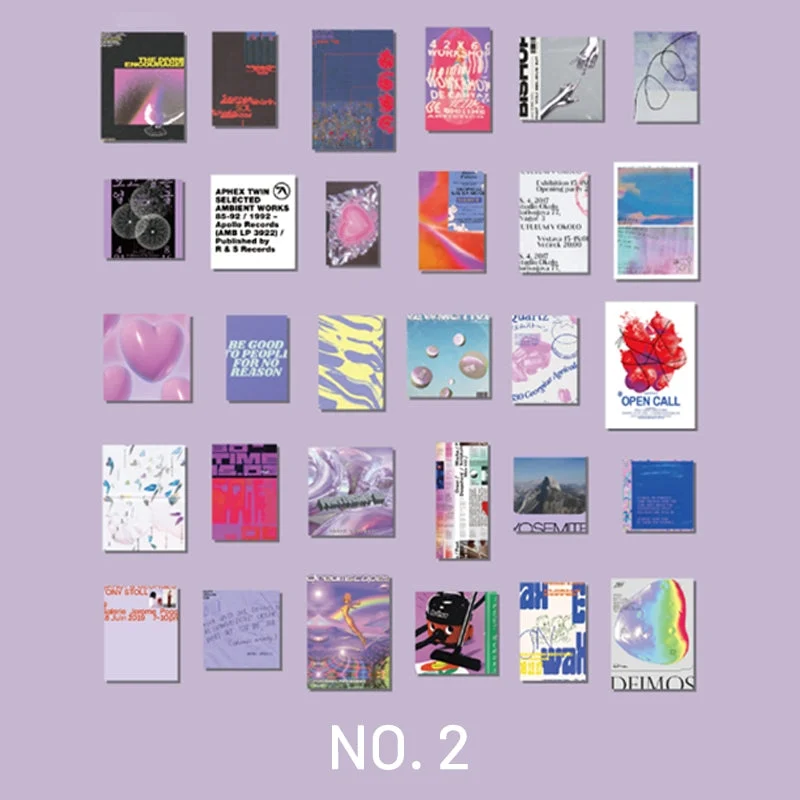 Fashion Poster Washi Sticker and Card Set Fashion Poster Washi Sticker and Card Set