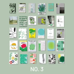 Fashion Poster Washi Sticker and Card Set Fashion Poster Washi Sticker and Card Set