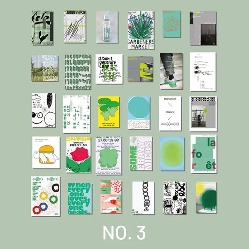 Fashion Poster Washi Sticker and Card Set Fashion Poster Washi Sticker and Card Set