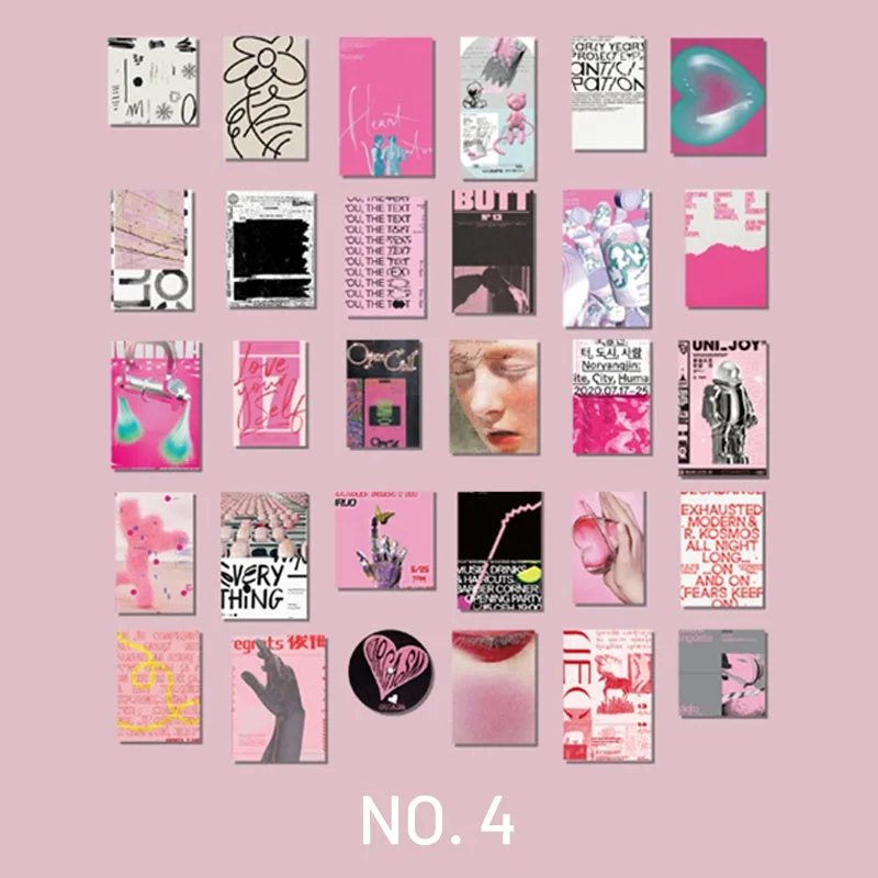 Fashion Poster Washi Sticker and Card Set Fashion Poster Washi Sticker and Card Set