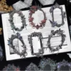 Sumflying Magic Mirror Series Large Photo Frame Hot Stamping Silver Sticker Pack - image 01