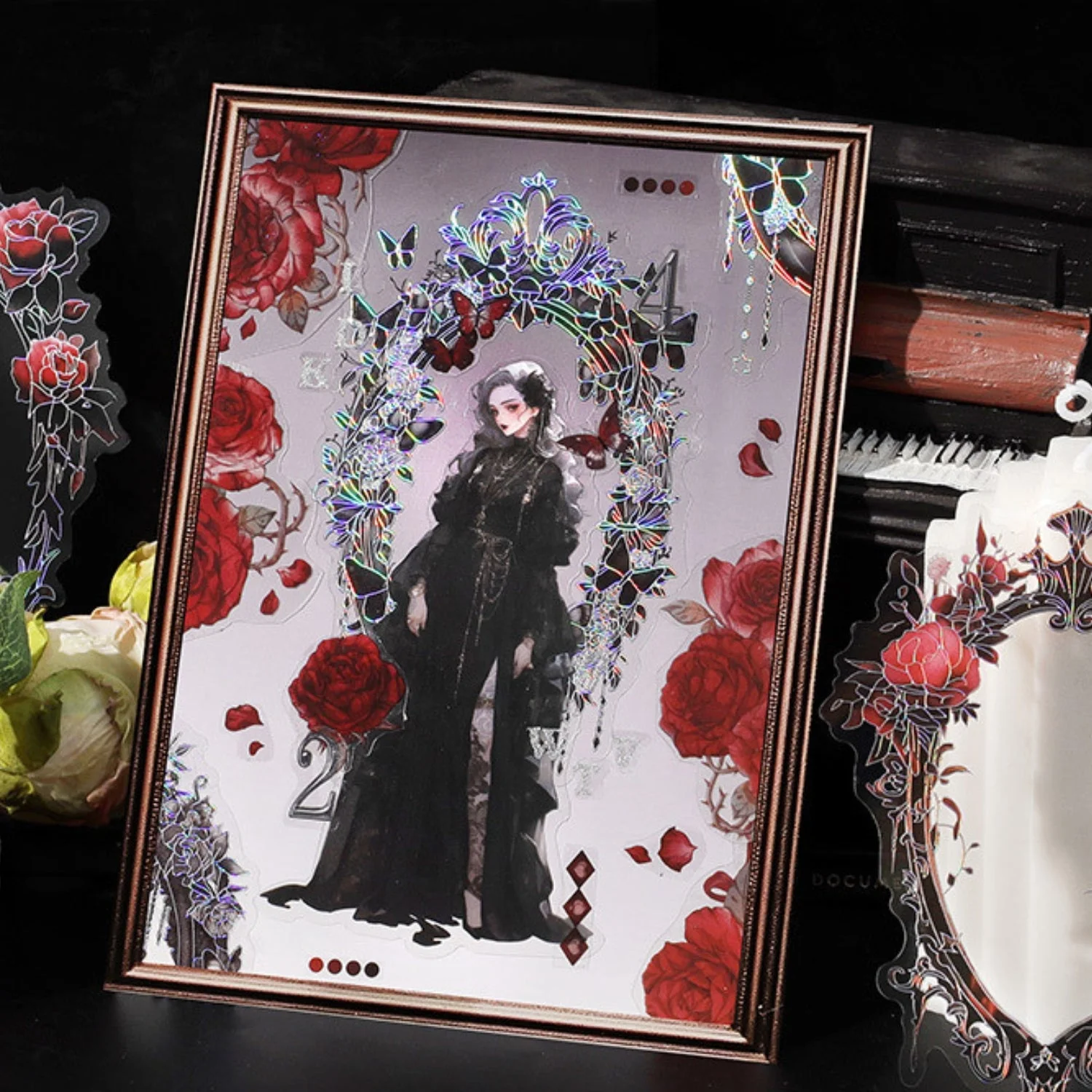 Sumflying Magic Mirror Series Large Photo Frame Hot Stamping Silver Sticker Pack - image 07 Sumflying Magic Mirror Series Large Photo Frame Hot Stamping Silver Sticker Pack - image 07