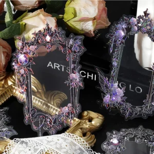 Magic Mirror Series Large Photo Frame Hot Stamping Silver Sticker Pack Sumflying Magic Mirror Series Large Photo Frame Hot Stamping Silver Sticker Pack - image 08