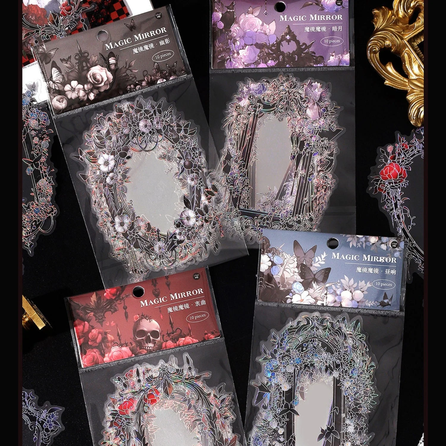 Sumflying Magic Mirror Series Large Photo Frame Hot Stamping Silver Sticker Pack - image 16 Sumflying Magic Mirror Series Large Photo Frame Hot Stamping Silver Sticker Pack - image 16