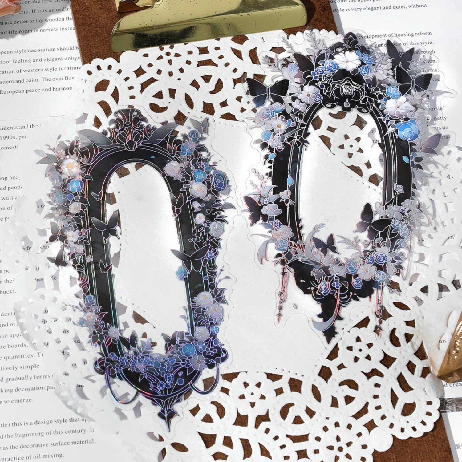 Sumflying Magic Mirror Series Large Photo Frame Hot Stamping Silver Sticker Pack - image 17 Sumflying Magic Mirror Series Large Photo Frame Hot Stamping Silver Sticker Pack - image 17