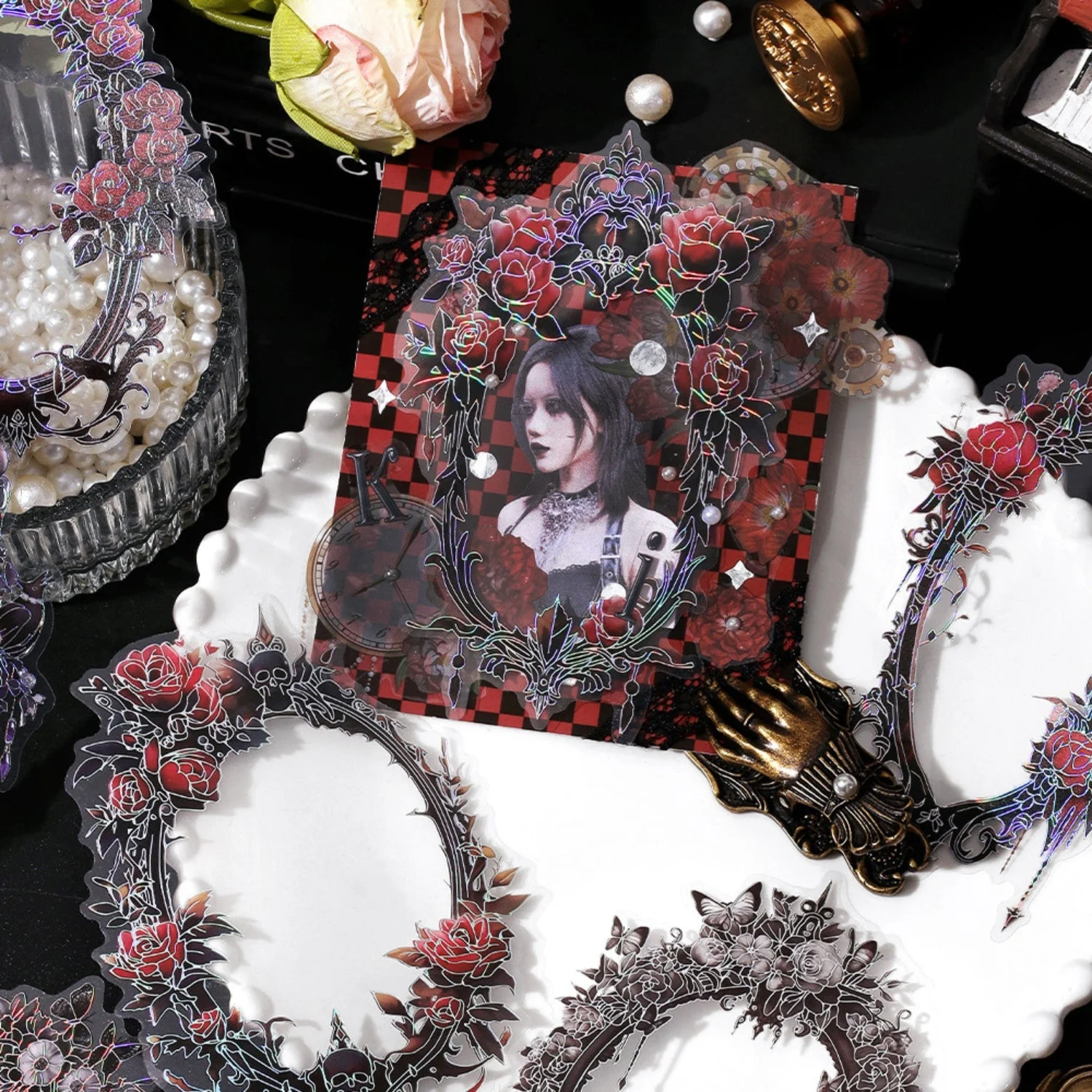 Sumflying Magic Mirror Series Large Photo Frame Hot Stamping Silver Sticker Pack - image 18 Sumflying Magic Mirror Series Large Photo Frame Hot Stamping Silver Sticker Pack - image 18