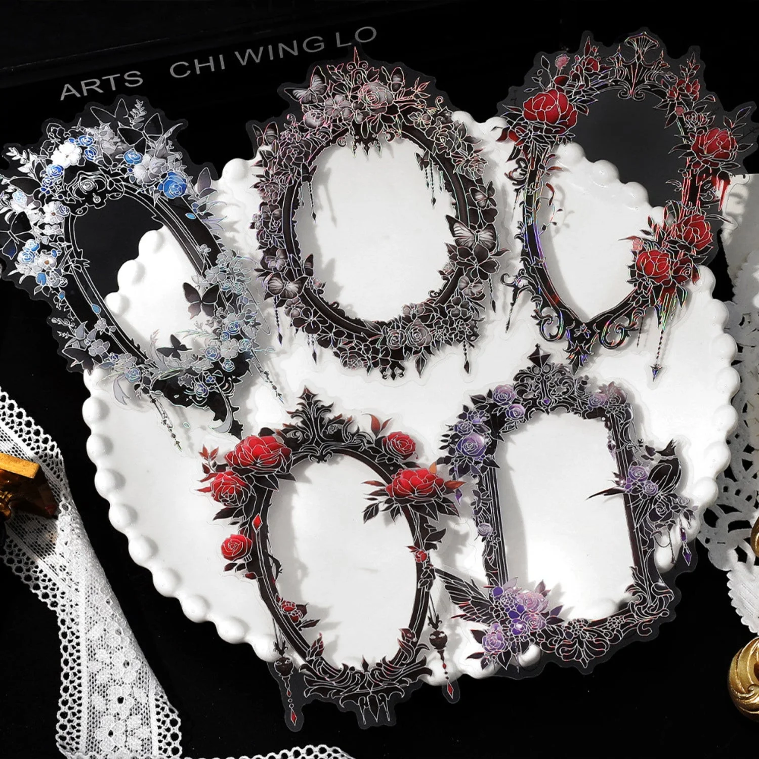 Sumflying Magic Mirror Series Large Photo Frame Hot Stamping Silver Sticker Pack - image 19 Sumflying Magic Mirror Series Large Photo Frame Hot Stamping Silver Sticker Pack - image 19