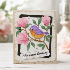 Magnolia Bird Card Realistic 01