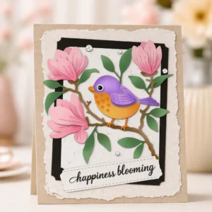 Magnolia Bird Card Realistic 02