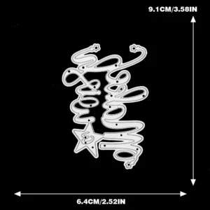 Make Wish Words Metal Cutting Dies 02