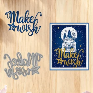 Make Wish Words Metal Cutting Dies 03