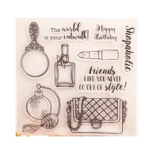Makeup Beauty Clear Stamp Set - packaging photo | clear stamp
