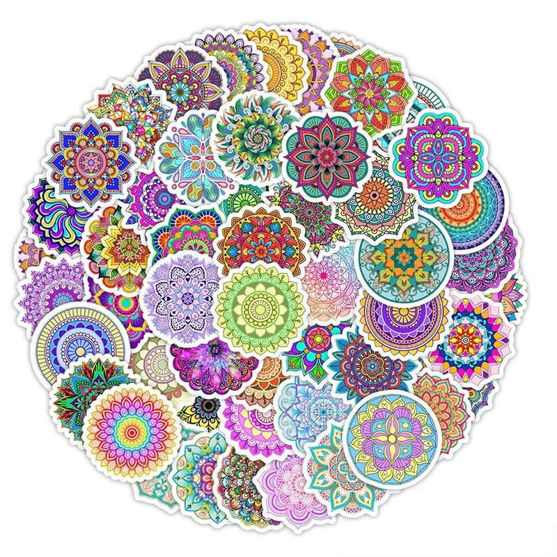 Mandala Flower Vinyl Stickers Mandala Flower Vinyl Stickers