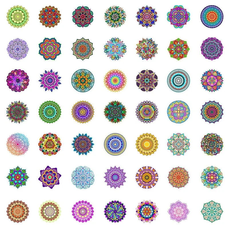 Mandala Flower Vinyl Stickers Mandala Flower Vinyl Stickers