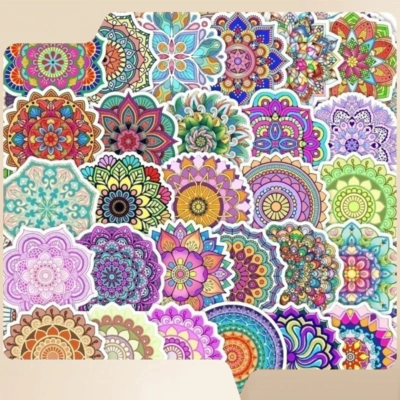 Mandala Flower Vinyl Stickers Mandala Flower Vinyl Stickers