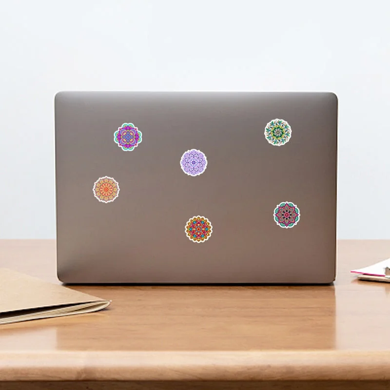 Mandala Flower Vinyl Stickers Mandala Flower Vinyl Stickers