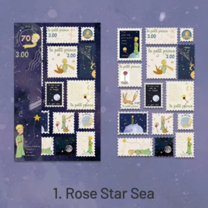 Cartoon Stamp Hot Stamping Stickers - Travel, Van Gogh, Butterfly, Mushroom, The Little Prince