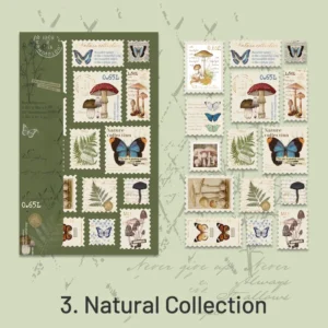 Cartoon Stamp Hot Stamping Stickers - Travel, Van Gogh, Butterfly, Mushroom, The Little Prince