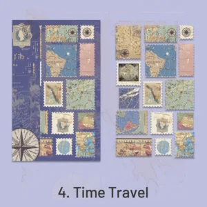 Cartoon Stamp Hot Stamping Stickers - Travel, Van Gogh, Butterfly, Mushroom, The Little Prince