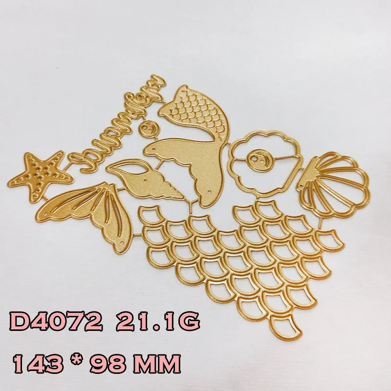 Mermaid Tail Metal Cutting Dies 01 Mermaid Tail Metal Cutting Dies 01