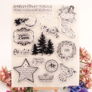 Merry Christmas Stamp Set - main product photo | clear stamp