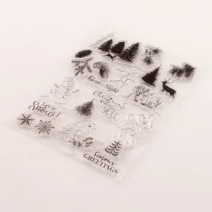 Merry Christmas Stamp Set - lifestyle photo | clear stamp