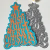 Merry Christmas Tree with Words Metal Cutting Dies Main View - 240-DC-3250