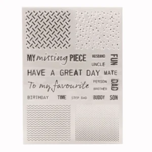 Mesh Striped Background Clear Stamp Set - packaging photo | clear stamp