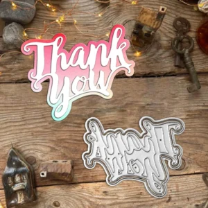 Mini Thank You Words Metal Cutting Dies 00