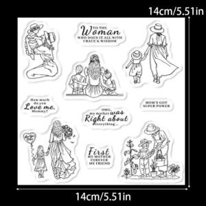 Mom And Kids Clear Stamps 02